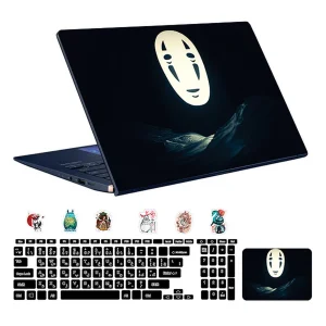 استیکر لپ تاپ توییجین و موییجین طرح Anime کد 03 مناسب برای لپ تاپ 15.6 اینچ به همراه برچسب حروف فارسی کیبورد