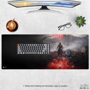 ماوس پد هومرو مدل HX536 طرح بازی Nioh سایز 40x100 سانتی‌متر
