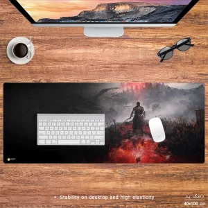 ماوس پد هومرو مدل HX536 طرح بازی Nioh سایز 40x100 سانتی‌متر