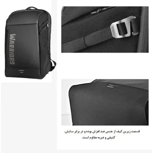 کوله پشتی لپ تاپ ویوو مدل Warriors pro max مناسب برای لپ تاپ 14.1 تا 15.6 اینچی