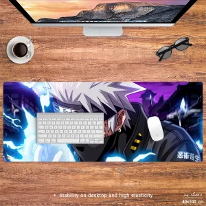 ماوس پد هومرو مدل HX110 طرح Naruto سایز 40x100 سانتی‌متر
