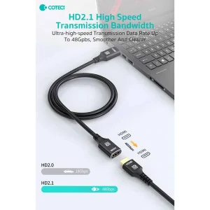 کابل افزایش طول HDMI کوتتسی مدل 87413 طول 1.0متر