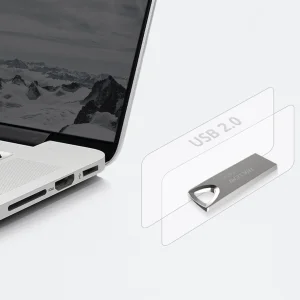 فلش مموری هایک‌سمی مدل M200 ظرفیت 128 گیگابایت با رابط USB 2.0 و Type-A، بدنه فلزی مقاوم