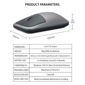 ماوس بی سیم رپو مدل M700