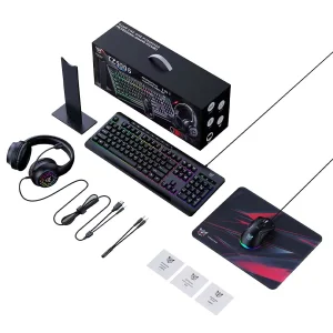 ست گیمینگ اونیکوما مدل TZ5006، سوییچ ممبران، Full-Size، نورپردازی LED RGB