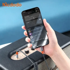 کابل انتقال صدای AUX به لایتنینگ مک‌ دودو مدل Digital Audio Coiled Cable