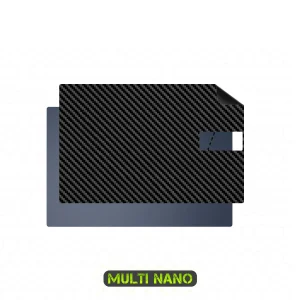 برچسب پوششی پشت لپ تاپ مولتی نانو طرح کربن مدل X-F1C مناسب برای لپ تاپ ایسوس VivoBook 15 F1504VA 15.6 inch 2023 - 2025