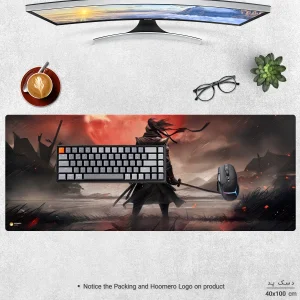ماوس پد هومرو مدل HX180 طرح Ghost of Tsushima سایز 40x100 سانتی‌متر