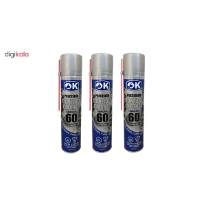 اسپری چرب اوکی مدل Contact Cleaner 60 بسته 3 عددی