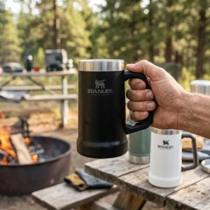 ماگ سفری استنلی مدل Adventure Big Grip Beer Stein گنجایش 0.709 لیتر