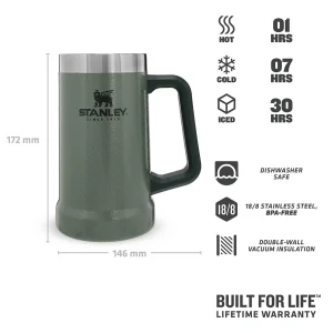 ماگ سفری استنلی مدل BIG GRIP STEIN کد F 2021 گنجایش 0.7 لیتر