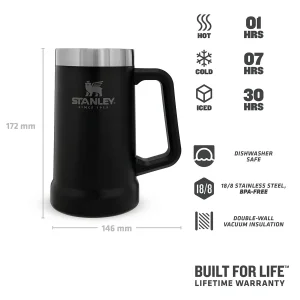 ماگ سفری استنلی مدل BIG GRIP STEIN کد F 2021 گنجایش 0.7 لیتر