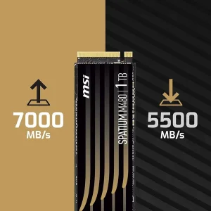 اس اس دی اینترنال ام اس آی مدل SPATIUM M480 PRO PCIe 4.0 NVMe M.2 ظرفیت دو ترابایت