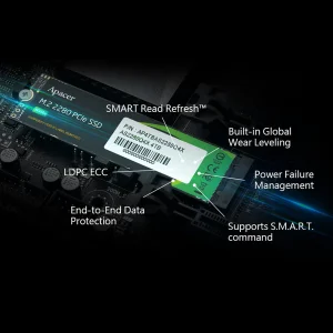 اس اس دی اینترنال M.2 PCIe Gen4 x4 NVMe اپیسر مدل AS2280Q4X ظرفیت 512 گیگابایت