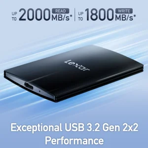 اس اس دی اکسترنال لکسار مدل SL500 ظرفیت 2 ترابایت رابط USB 3.2 Gen2