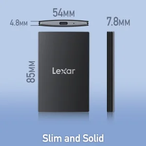 اس اس دی اکسترنال لکسار مدل SL500 ظرفیت 2 ترابایت رابط USB 3.2 Gen2