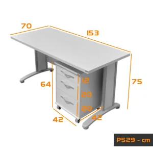 میز کارشناسی هیراد مدل P529-MDF