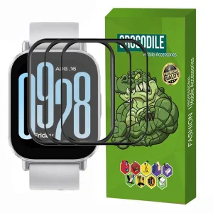 محافظ صفحه نمایش کروکودیل مدل PMMA مناسب برای ساعت هوشمند شیائومی Redmi Watch 5 Active بسته 3 عددی