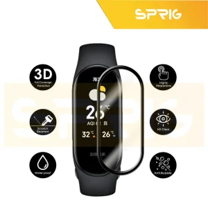 محافظ صفحه نمایش اسپریگ مدل Pmma-SPG مناسب برای ساعت هوشمند شیائومی Mi band 10 مجموعه 3 عددی