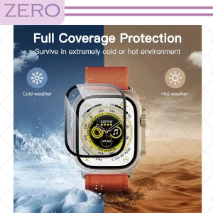 محافظ صفحه نمایش شیشه‌ای زیرو مدل SH-FULL-ZR مناسب برای ساعت هوشمند هاینو تکو T89 Ultra / T99 Ultra max بسته سه عددی