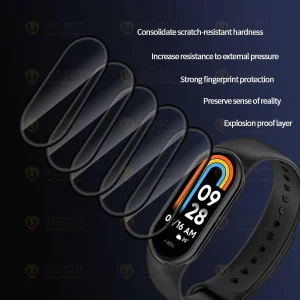 محافظ صفحه نمایش آلتیمیت شیلد مدل Nano Pmma مناسب برای ساعت هوشمند شیائومی Mi Band 8