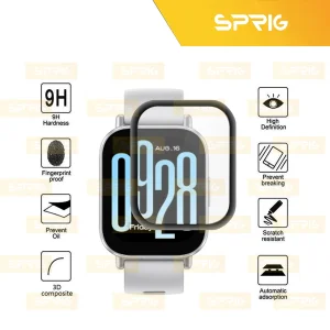 محافظ صفحه نمایش اسپریگ مدل Pmma-SPG مناسب برای ساعت هوشمند شیائومی Redmi Watch 5 Lite بسته سه عددی