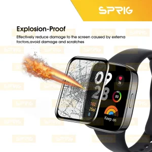 محافظ صفحه نمایش اسپریگ مدل Pmma-SPG مناسب برای ساعت هوشمند شیائومی Redmi Watch 5 Lite بسته سه عددی