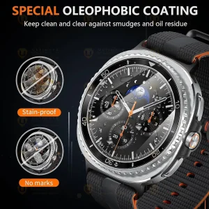 محافظ صفحه نمایش آلتیمیت شیلد مدل SH-UL مناسب برای ساعت هوشمند سامسونگ Galaxy Watch 8 Classic 46mm بسته سه عددی