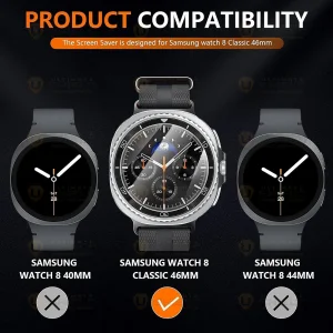 محافظ صفحه نمایش آلتیمیت شیلد مدل SH-UL مناسب برای ساعت هوشمند سامسونگ Galaxy Watch 8 Classic 46mm بسته سه عددی