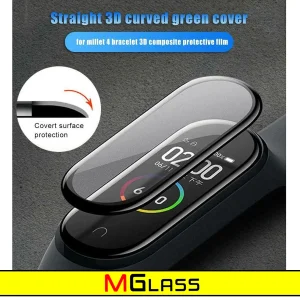 محافظ صفحه نمایش نانو ام گلس مدل NMG مناسب برای ساعت هوشمند شیائومی Mi Band 4 بسته سه عددی