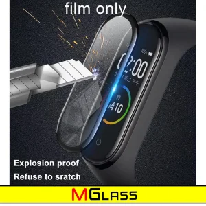 محافظ صفحه نمایش نانو ام گلس مدل NMG مناسب برای ساعت هوشمند شیائومی Mi Band 4 بسته سه عددی
