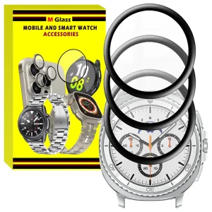 محافظ صفحه نمایش نانو ام‌گلس مدل GLS_Pmma مناسب برای ساعت هوشمند سامسونگ Galaxy Watch 8 Classic 46mm بسته سه عددی