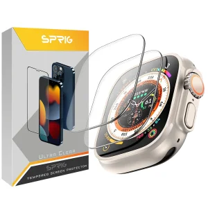 محافظ صفحه نمایش شیشه ای اسپریگ مدل SH-SPG مناسب برای ساعت هوشمند الترا N8 Ultra plus مجموعه دو عددی