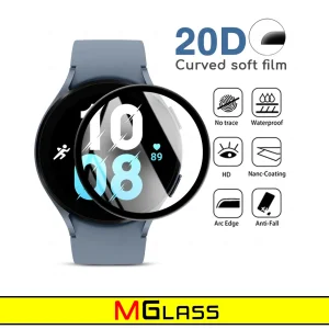 محافظ صفحه نمایش نانو ام‌گلس مدل GLS_Pmma مناسب برای ساعت هوشمند سامسونگ Galaxy Watch 6 Classic 47mm بسته سه عددی