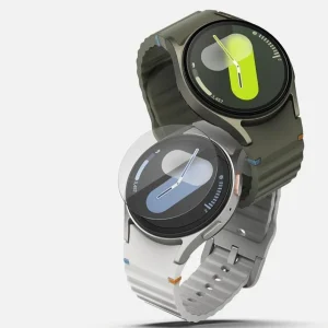 محافظ صفحه نمایش شیشه‌ای ام‌گلس مدل Glass-MG مناسب برای ساعت هوشمند سامسونگ Galaxy Watch FE بسته سه عددی