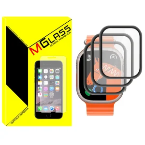 محافظ صفحه نمایش نانو ام‌گلس مدل NMG مناسب برای ساعت هوشمند الترا BML Ultra Max بسته سه عددی