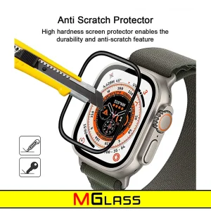 محافظ صفحه نمایش نانو ام‌گلس مدل PMMA-MG مناسب برای ساعت هوشمند الترا T1000 Ultra 49mm بسته دو عددی