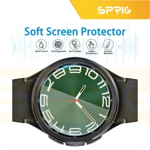 محافظ صفحه نمایش شیشه ای اسپریگ مدل SH-SP مناسب برای ساعت هوشمند سامسونگ Galaxy watch 6 Classic 43mm