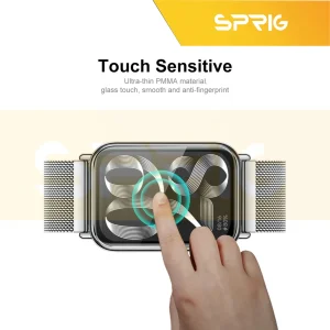محافظ صفحه نمایش اسپریگ مدل Glass Pmma مناسب برای ساعت هوشمند شیائومی Mi band 8 Pro