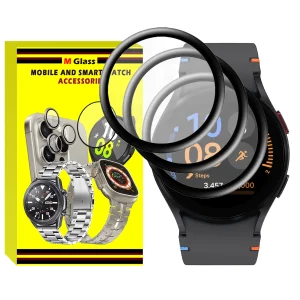 محافظ صفحه نمایش نانو ام‌گلس مدل Pmma-MG مناسب برای ساعت هوشمند سامسونگ Galaxy Watch FE بسته سه عددی