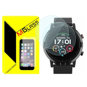 محافظ صفحه نمایش شیشه‌ای ام‌گلس مدل Glass-MG مناسب برای ساعت هوشمند هایلو RT LS05S بسته دو عددی