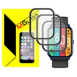 محافظ صفحه نمایش نانو ام‌گلس مدل NMG مناسب برای ساعت هوشمند شیائومی Glorimi GS1 Pro بسته سه عددی