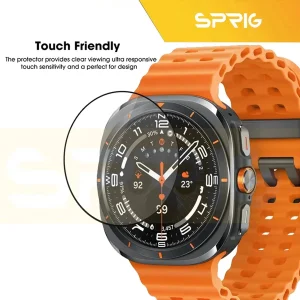 محافظ صفحه نمایش اسپریگ مدل Pmma-SPG مناسب برای ساعت هوشمند سامسونگ Galaxy Watch 7 Ultra 47mm بسته سه عددی