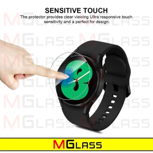 محافظ صفحه نمایش شیشه‌ای ام‌گلس مدل Glass-MG مناسب برای ساعت هوشمند سامسونگ Galaxy Watch 6 44mm بسته سه عددی