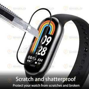 محافظ صفحه نمایش نانو آلتیمیت شیلد مدل Pmma-UL مناسب برای ساعت هوشمند شیائومی Mi band 9 بسته سه عددی