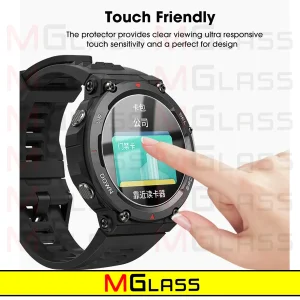 محافظ صفحه نمایش شیشه‌ای ام‌گلس مدل SH-MG مناسب برای ساعت هوشمند هپی تاچ K59 / K59 Pro بسته سه عددی