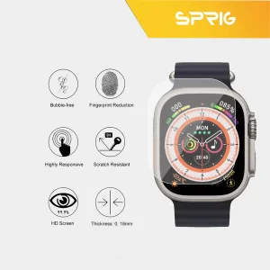 محافظ صفحه نمایش شیشه ای اسپریگ مدل SH-SP مناسب برای ساعت هوشمند اولترا S8 Ultra Max