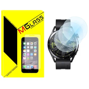 محافظ صفحه نمایش شیشه‌ای ام گلس مدل SH-MG مناسب برای ساعت هوشمند هوآوی Watch GT3 46mm بسته سه عددی