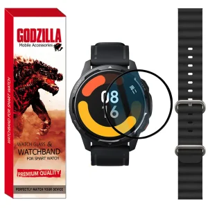 محافظ صفحه نمایش گودزیلا مدل GS-Ocean مناسب برای ساعت هوشمند شیائومی Mi Watch Color به همراه بند