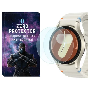 محافظ صفحه نمایش شیشه‌ای زیرو مدل Glass-ZR مناسب برای ساعت هوشمند سامسونگ Galaxy Watch 7 44mm بسته دو عددی